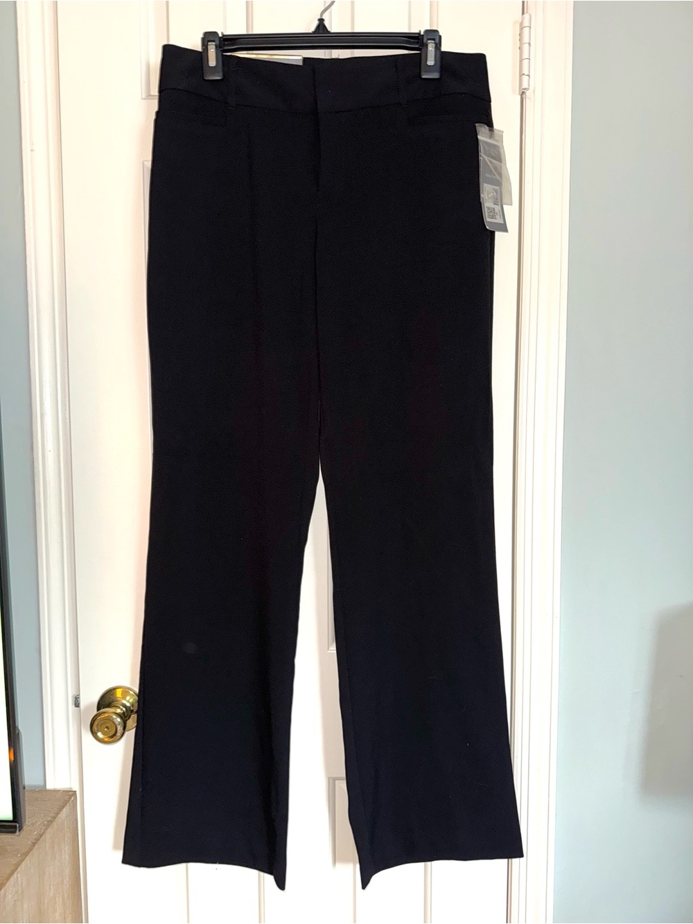 Daisy Fuentes Black Flare Wide-Leg Jeans
